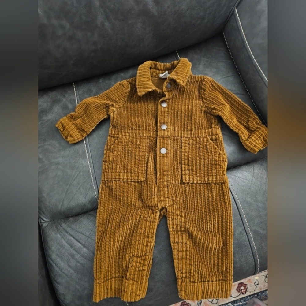 Baby Boys' Corduroy Jumpsuit - Cat & Jack Brown 3-6M